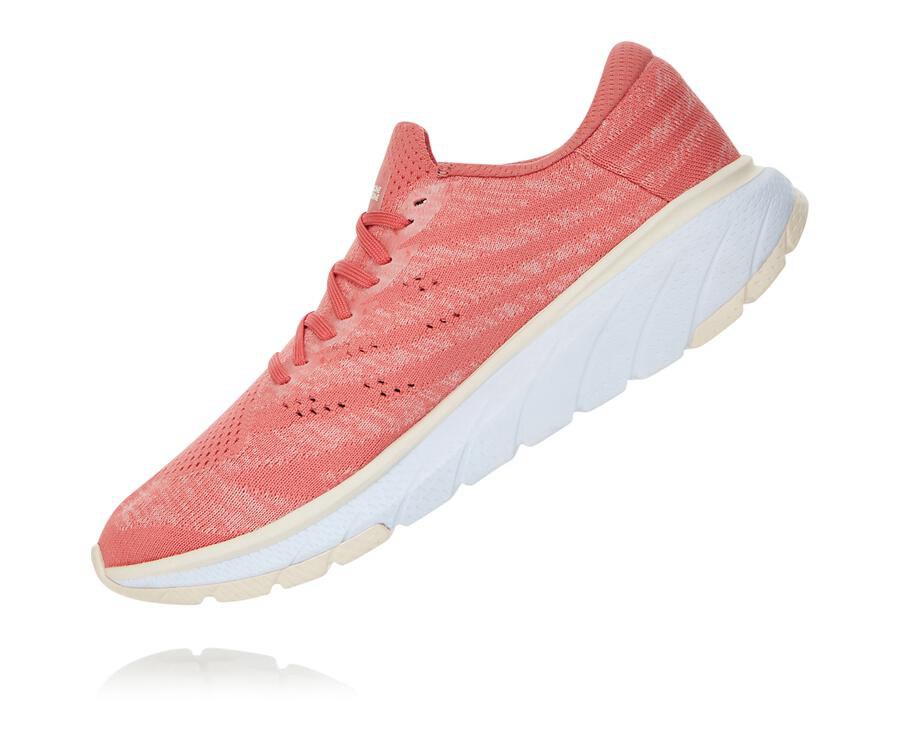 Hoka One One Loopschoenen Dames - Cavu 3 - Oranje/Wit - BO0695871